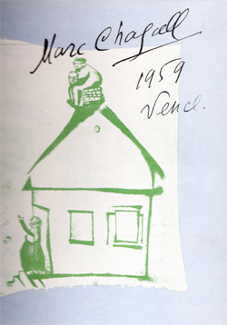 Autographe de Chagall